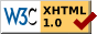 W3C valid XHTML10 Logo